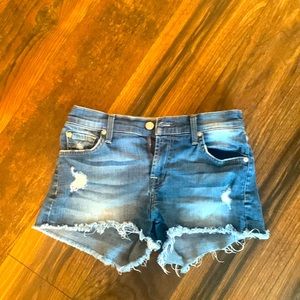 Seven for all mankind cut off Jean shorts size 24
